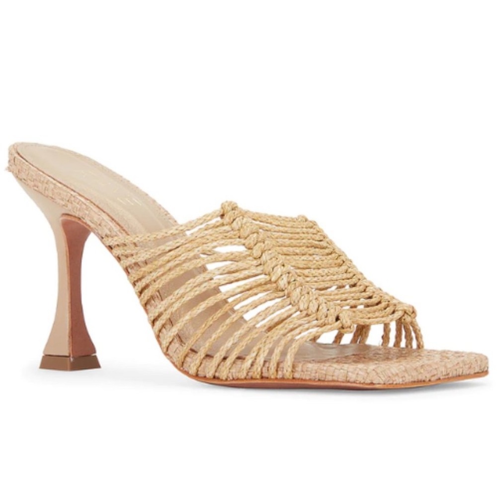 RAYE Katelynn Heel in Nude Size 8 EUC Revolve